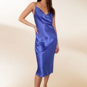 Aritzia Babaton Oakley Dress Azure